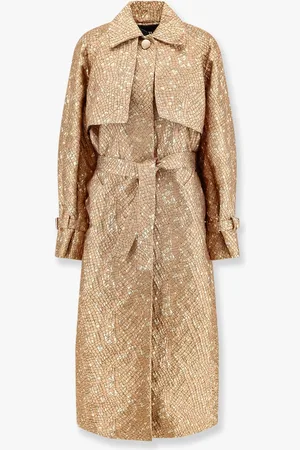 Max Mara Salsa oversize jacquard fabric trench with mosaic effect - - gender_Woman