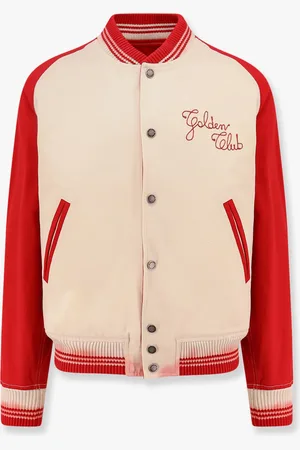 Golden Goose Nic cotton jacket with maxi Golden Club embroidery - - gender_Man