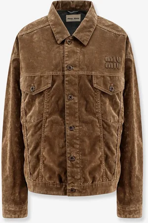 Miu Miu Flock Chambray washed jacket - - gender_Woman