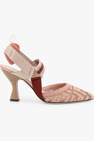 Fendi Colibrì mesh slingback with FF embroidery - - gender_Woman