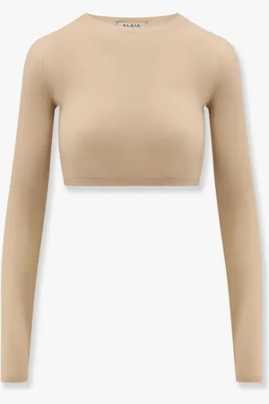 Alaïa Second skin crop top - - gender_Woman