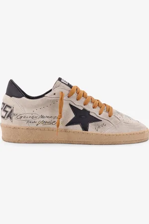 Golden Goose Ball Star low-top suede sneakers with used effect - - gender_Man