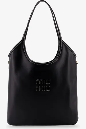 Miu Miu Ivy leather shoulder bag with lettering logo - - gender_Woman
