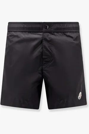 Moncler Nylon swim trunk with frontal logo patch - - gender_Man