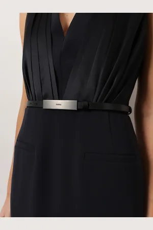 Max Mara New plate 15 sfilata leather belt - - gender_Woman