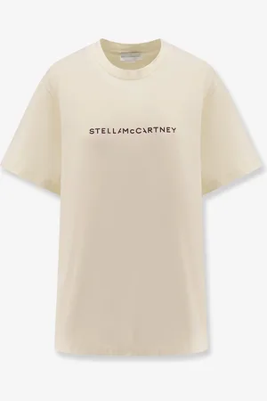Stella McCartney Cotton T-shirt with logo print - - gender_Woman