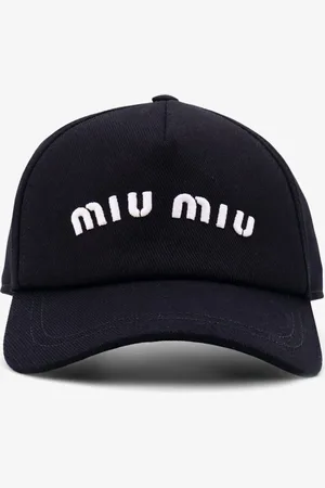 Miu Miu Cotton baseball hat with logo - - gender_Woman