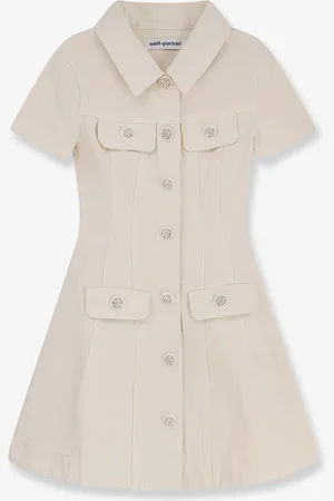Self-Portrait Denim short dress - - gender_Woman