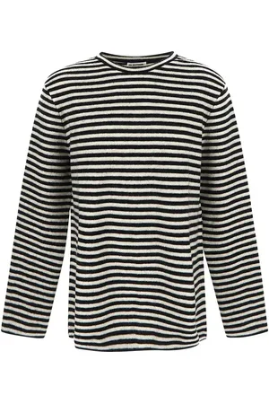 Jil Sander Boiled Striped Wool Compact Jersey