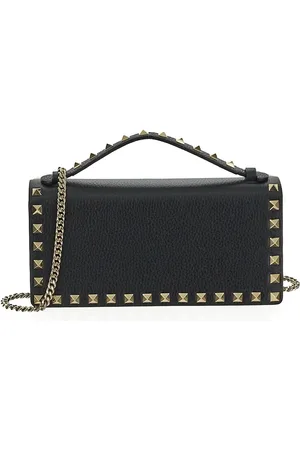 VALENTINO GARAVANI Rockstud Leather Shoulder Bag