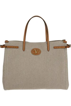 VALENTINO GARAVANI Antibes Medium Canvas Shopping Bag