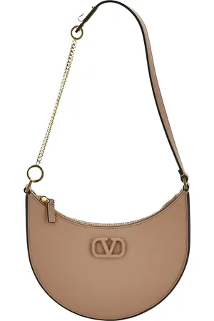 VALENTINO GARAVANI Mini VLogo Signature Grainy Calfskin Hobo Bag