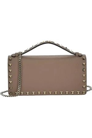 VALENTINO GARAVANI Rockstud Leather Shoulder Bag