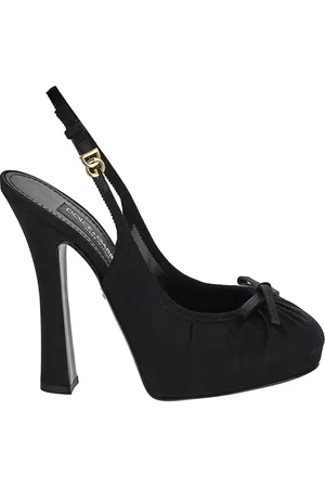 Dolce & Gabbana Vally Satin Slingbacks