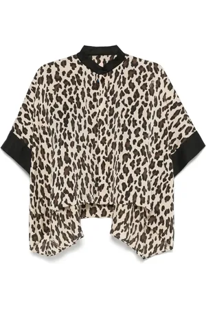 SACAI Leopard-print blouse