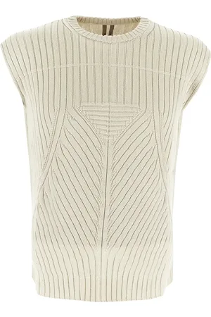 Rick Owens Megarib cotton knit vest
