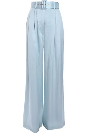 ZIMMERMANN Pleated silk trousers