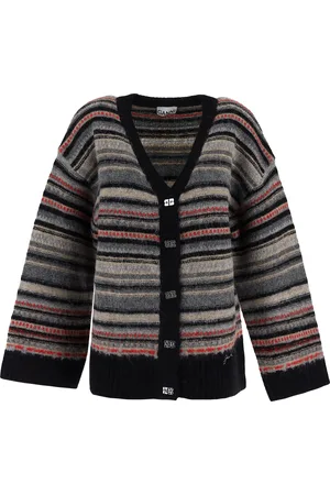 Ganni Off-White Knitted Cardigan