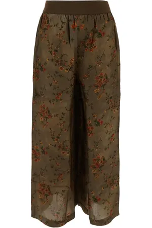 UMA WANG Floral trousers