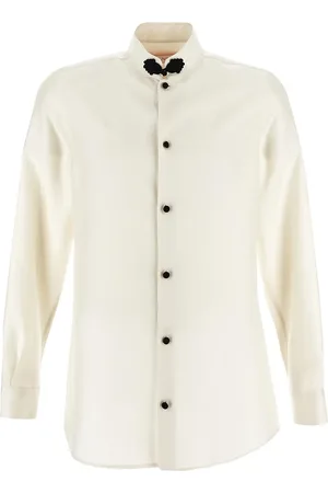 VALENTINO Shantung shirt with decorative disc buttons