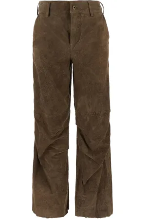 SALVATORE SANTORO Sheepskin baggy trousers