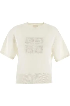 Givenchy Short Sleeve 4G Crewneck Sweater