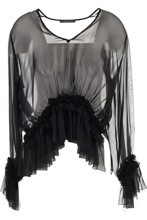 Alberta Ferretti Blouse with small ruffles