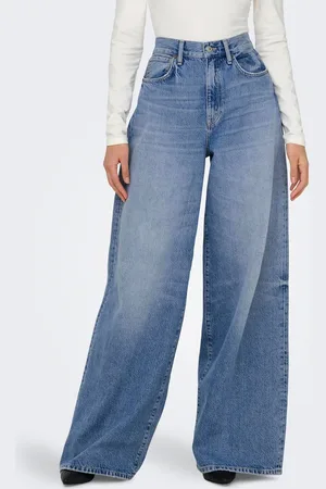 ONLY Onlsonic Korkea Vyötärö Wide Leg Fit Farkut