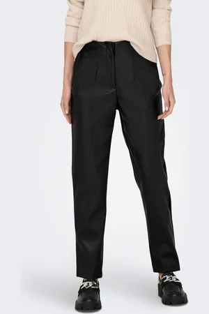 ONLY Onlraven-idina Regular Fit Keinonahkaiset Housut