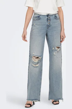 ONLY Onlkiki Korkea Vyötärö Wide Leg Fit Farkut