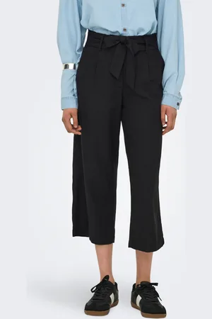 ONLY Onlcaro Cropped Fit Leveälahkeiset Housut