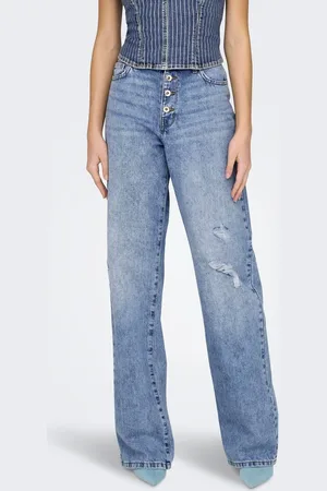 ONLY Onlmolly Korkea Vyötärö Wide Leg Fit Farkut