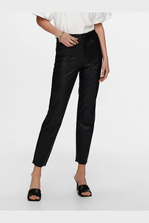 ONLY Onlemily Regular Fit Keinonahkaiset Housut