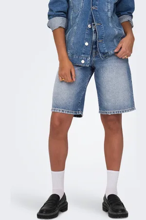 ONLY Onlmate Normaali Vyötärö Baggy Fit Farkkushortsit