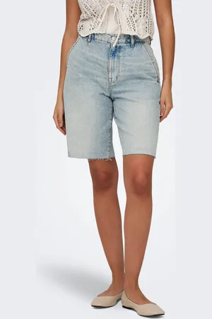 ONLY Onlruth Normaali Vyötärö Loose Fit Farkkushortsit
