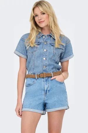 ONLY Onlcastel Regular Fit Farkkukankainen Jumpsuit