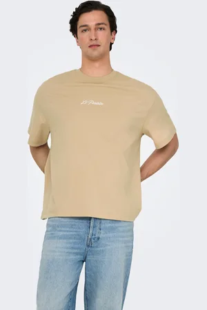 Only & Sons Oversize Fit O-pääntie Pudotetut Olkapäät T-paidat