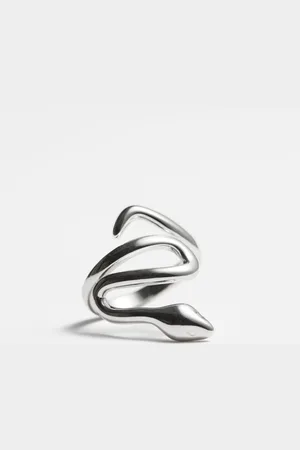 & OTHER STORIES Crystal-Encrusted Snake Ring