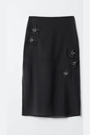 & OTHER STORIES Embellished Sheer Midi Skirt