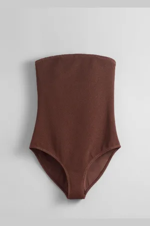 & OTHER STORIES Textured Bandeau Swimsuit