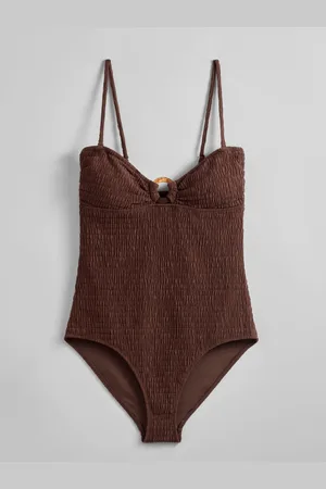 & OTHER STORIES Smocked Bandeau Swimsuit