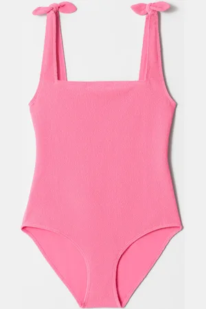 & OTHER STORIES Textured Bow Tie Swimsuit