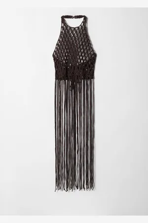 & OTHER STORIES Fringed Macram?? Halterneck Top