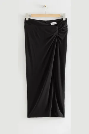 & OTHER STORIES Front Twist Midi Skirt