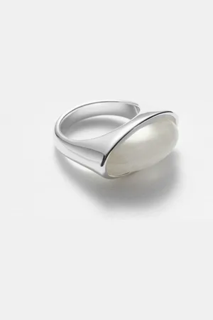 & OTHER STORIES Oval Stone Ring