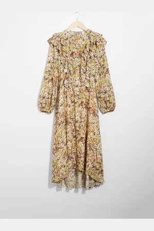 & OTHER STORIES Ruffle-Trimmed Midi Dress