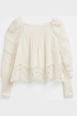 & OTHER STORIES Lace-Trimmed Blouse