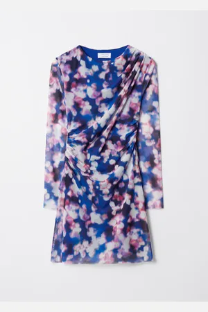 & OTHER STORIES Long-Sleeve Draped Mini Dress