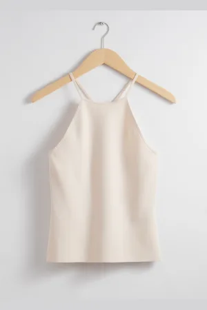 & OTHER STORIES Criss-Cross Halterneck Top