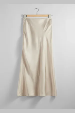 & OTHER STORIES Satin Midi Skirt